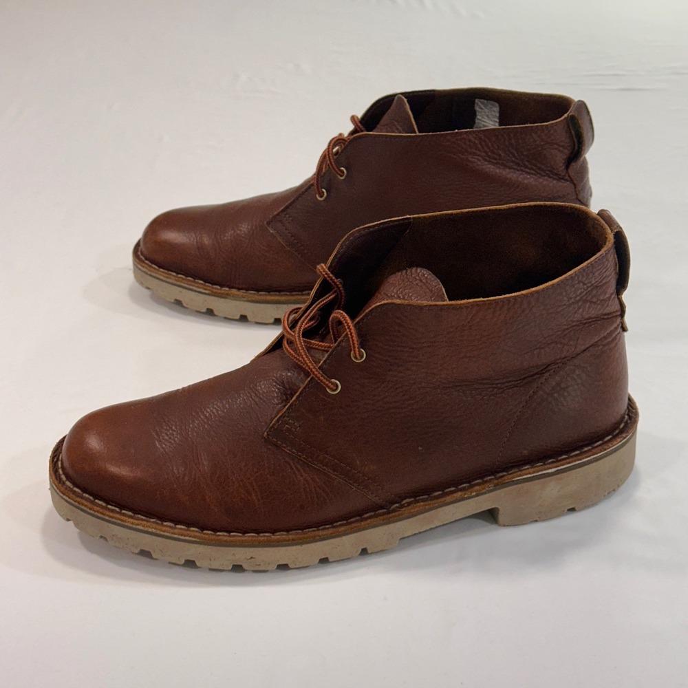 Clarks Morris Peak Desert Boots Mens‎ 13 Brown Leather Lug Sole | Heritage